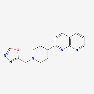 2-{1-[(1,3,4-Oxadiazol-2-yl)methyl]piperidin-4-yl}-1,8-naphthyridine