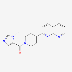 2-[1-(1-methyl-1H-imidazole-5-carbonyl)piperidin-4-yl]-1,8-naphthyridine