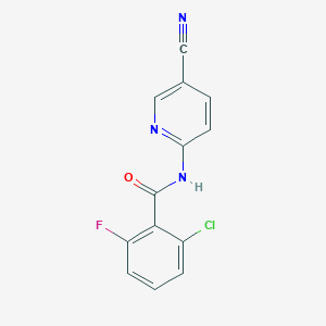 2-chloro-N-(5-cyanopyridin-2-yl)-6-fluorobenzamide