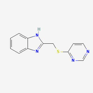 2-[(pyrimidin-4-ylsulfanyl)methyl]-1H-benzimidazole