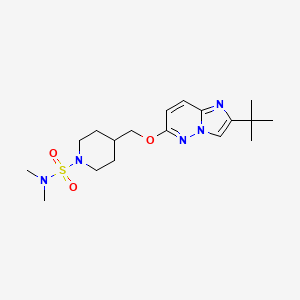 molecular formula C18H29N5O3S B15117155 4-[({2-tert-butylimidazo[1,2-b]pyridazin-6-yl}oxy)methyl]-N,N-dimethylpiperidine-1-sulfonamide 