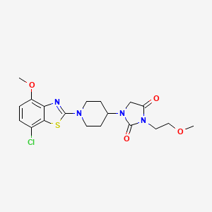 1-[1-(7-Chloro-4-methoxy-1,3-benzothiazol-2-yl)piperidin-4-yl]-3-(2-methoxyethyl)imidazolidine-2,4-dione