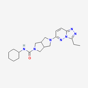 N-cyclohexyl-5-{3-ethyl-[1,2,4]triazolo[4,3-b]pyridazin-6-yl}-octahydropyrrolo[3,4-c]pyrrole-2-carboxamide