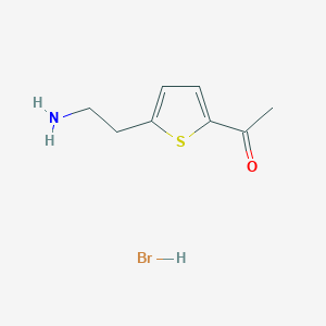 1-[5-(2-Aminoethyl)thiophen-2-yl]ethan-1-one hydrobromide