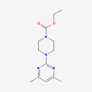 molecular formula C13H20N4O2 B15117255 Ethyl 4-(4,6-dimethylpyrimidin-2-yl)piperazine-1-carboxylate 