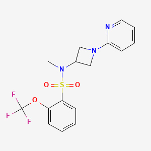 N-methyl-N-[1-(pyridin-2-yl)azetidin-3-yl]-2-(trifluoromethoxy)benzene-1-sulfonamide