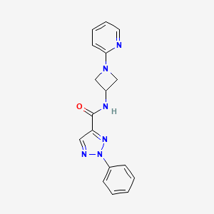 2-phenyl-N-[1-(pyridin-2-yl)azetidin-3-yl]-2H-1,2,3-triazole-4-carboxamide