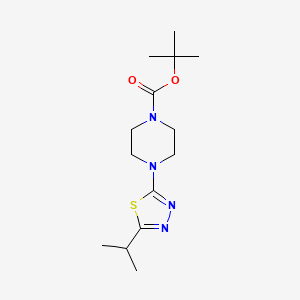 Tert-butyl 4-[5-(propan-2-yl)-1,3,4-thiadiazol-2-yl]piperazine-1-carboxylate