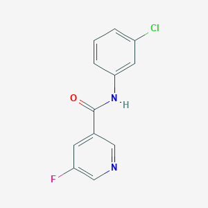 molecular formula C12H8ClFN2O B15117341 N-(3-chlorophenyl)-5-fluoropyridine-3-carboxamide 