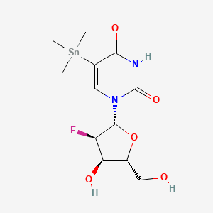 molecular formula C12H19FN2O5Sn B1511739 2'-Deoxy-2'-fluoro-5-(trimethylstannyl)-uridine 