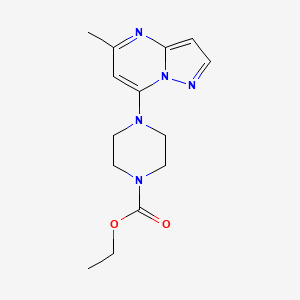 Ethyl 4-{5-methylpyrazolo[1,5-a]pyrimidin-7-yl}piperazine-1-carboxylate