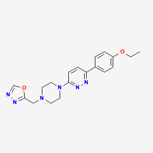 3-(4-Ethoxyphenyl)-6-{4-[(1,3,4-oxadiazol-2-yl)methyl]piperazin-1-yl}pyridazine