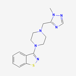 3-{4-[(1-methyl-1H-1,2,4-triazol-5-yl)methyl]piperazin-1-yl}-1,2-benzothiazole