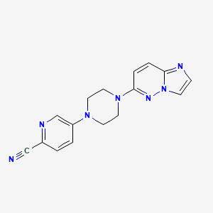 5-(4-{Imidazo[1,2-b]pyridazin-6-yl}piperazin-1-yl)pyridine-2-carbonitrile