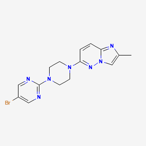 5-Bromo-2-(4-{2-methylimidazo[1,2-b]pyridazin-6-yl}piperazin-1-yl)pyrimidine