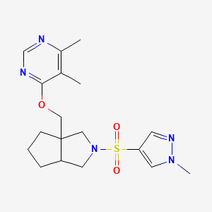 4,5-dimethyl-6-({2-[(1-methyl-1H-pyrazol-4-yl)sulfonyl]-octahydrocyclopenta[c]pyrrol-3a-yl}methoxy)pyrimidine