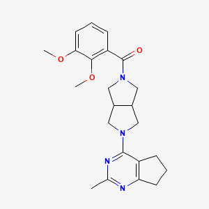 2-(2,3-dimethoxybenzoyl)-5-{2-methyl-5H,6H,7H-cyclopenta[d]pyrimidin-4-yl}-octahydropyrrolo[3,4-c]pyrrole