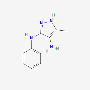 molecular formula C10H12N4 B1511748 5-Metil-N3-fenil-1H-pirazol-3,4-diamina CAS No. 1287752-75-3