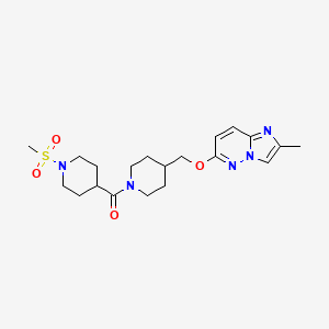 1-Methanesulfonyl-4-{4-[({2-methylimidazo[1,2-b]pyridazin-6-yl}oxy)methyl]piperidine-1-carbonyl}piperidine