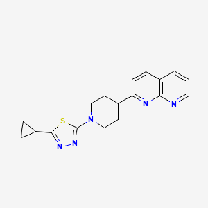 2-[1-(5-Cyclopropyl-1,3,4-thiadiazol-2-yl)piperidin-4-yl]-1,8-naphthyridine