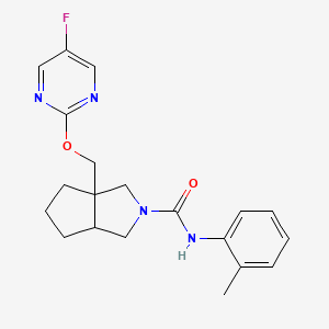 3a-{[(5-fluoropyrimidin-2-yl)oxy]methyl}-N-(2-methylphenyl)-octahydrocyclopenta[c]pyrrole-2-carboxamide