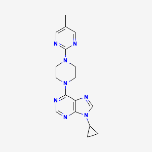 9-cyclopropyl-6-[4-(5-methylpyrimidin-2-yl)piperazin-1-yl]-9H-purine