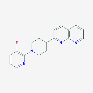 2-[1-(3-Fluoropyridin-2-yl)piperidin-4-yl]-1,8-naphthyridine