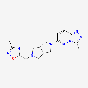 3-Methyl-5-[(5-{3-methyl-[1,2,4]triazolo[4,3-b]pyridazin-6-yl}-octahydropyrrolo[3,4-c]pyrrol-2-yl)methyl]-1,2,4-oxadiazole