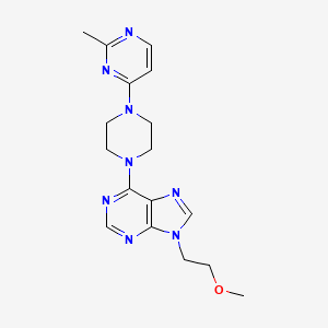 9-(2-methoxyethyl)-6-[4-(2-methylpyrimidin-4-yl)piperazin-1-yl]-9H-purine