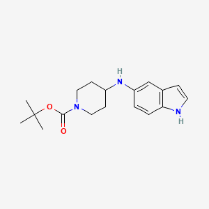 molecular formula C18H25N3O2 B1511766 tert-butyl 4-(1H-indol-5-ylamino)piperidine-1-carboxylate 