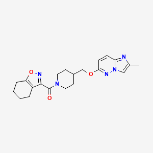 3-{4-[({2-Methylimidazo[1,2-b]pyridazin-6-yl}oxy)methyl]piperidine-1-carbonyl}-4,5,6,7-tetrahydro-1,2-benzoxazole