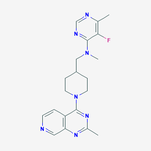 5-fluoro-N,6-dimethyl-N-[(1-{2-methylpyrido[3,4-d]pyrimidin-4-yl}piperidin-4-yl)methyl]pyrimidin-4-amine