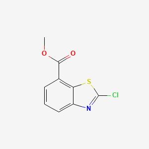 molecular formula C9H6ClNO2S B1511772 甲基-2-氯苯并[d]噻唑-7-羧酸酯 CAS No. 1196152-62-1