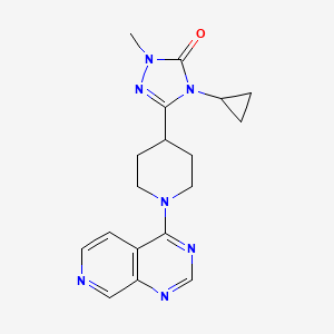 4-cyclopropyl-1-methyl-3-(1-{pyrido[3,4-d]pyrimidin-4-yl}piperidin-4-yl)-4,5-dihydro-1H-1,2,4-triazol-5-one