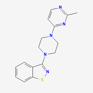 3-[4-(2-Methylpyrimidin-4-yl)piperazin-1-yl]-1,2-benzothiazole