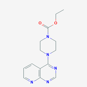 molecular formula C14H17N5O2 B15117774 Ethyl 4-{pyrido[2,3-d]pyrimidin-4-yl}piperazine-1-carboxylate 