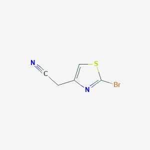 molecular formula C5H3BrN2S B1511778 2-(2-Bromothiazol-4-yl)acetonitrile CAS No. 1254558-78-5
