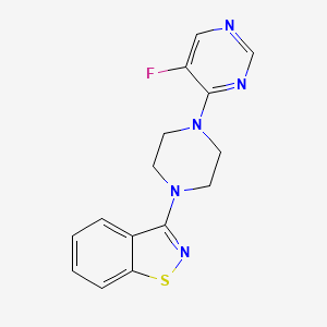 3-[4-(5-Fluoropyrimidin-4-yl)piperazin-1-yl]-1,2-benzothiazole