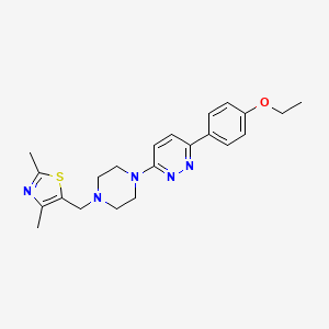 3-{4-[(2,4-Dimethyl-1,3-thiazol-5-yl)methyl]piperazin-1-yl}-6-(4-ethoxyphenyl)pyridazine