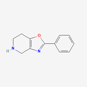 molecular formula C12H12N2O B1511787 2-Phenyl-4,5,6,7-tetrahydrooxazolo[4,5-c]pyridine CAS No. 944897-09-0