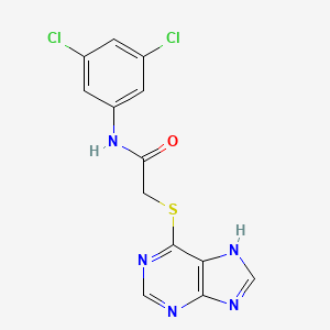 N-(3,5-dichlorophenyl)-2-(7H-purin-6-ylsulfanyl)acetamide