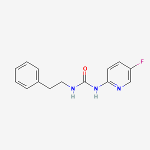 molecular formula C14H14FN3O B15117928 3-(5-Fluoropyridin-2-yl)-1-(2-phenylethyl)urea 