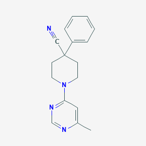 1-(6-Methylpyrimidin-4-yl)-4-phenylpiperidine-4-carbonitrile