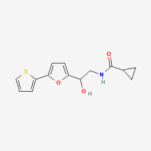 N-{2-hydroxy-2-[5-(thiophen-2-yl)furan-2-yl]ethyl}cyclopropanecarboxamide