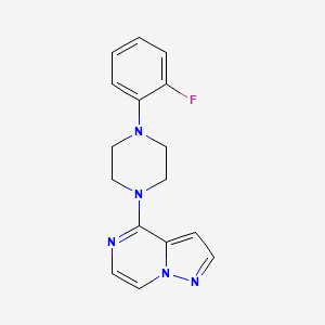 1-(2-Fluorophenyl)-4-{pyrazolo[1,5-a]pyrazin-4-yl}piperazine