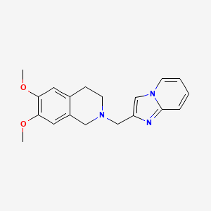 2-({Imidazo[1,2-a]pyridin-2-yl}methyl)-6,7-dimethoxy-1,2,3,4-tetrahydroisoquinoline