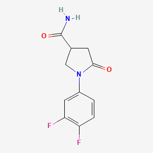 1-(3,4-Difluorophenyl)-5-oxopyrrolidine-3-carboxamide