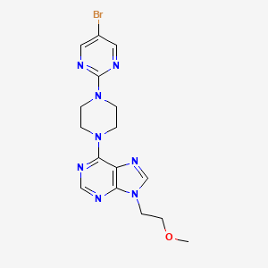 6-[4-(5-bromopyrimidin-2-yl)piperazin-1-yl]-9-(2-methoxyethyl)-9H-purine