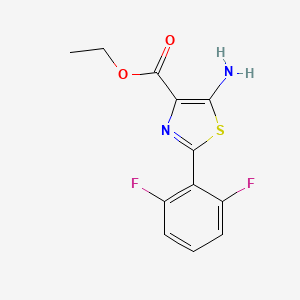 Ethyl 5-amino-2-(2,6-difluorophenyl)thiazole-4-carboxylate