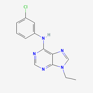 N-(3-chlorophenyl)-9-ethyl-9H-purin-6-amine